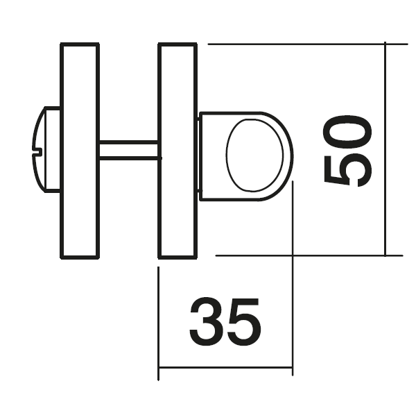 LUX-WC-R3 OBR, завертка сантехническая, цвет - кофе фото купить в Калининграде