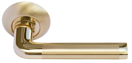 КОЛОННА, ручка дверная MH-03 SG/GP, цвет - мат.золото/золото фото купить Калининград