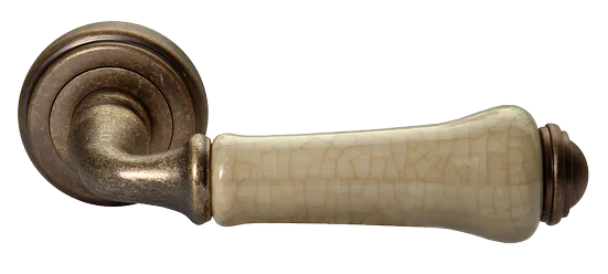 UMBERTO, ручка дверная MH-41-CLASSIC OMB/CH, цвет-старая мат.бронза/шампань фото купить Калининград