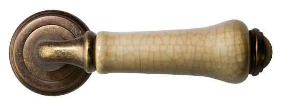 UMBERTO, ручка дверная MH-41-CLASSIC OMB/CH, цвет-старая мат.бронза/шампань фото купить в Калининграде