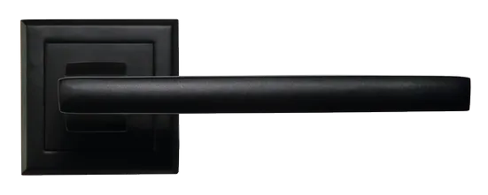 PANTS, ручка дверная на квадратной накладке MH-35 BL-S, цвет - черный фото купить в Калининграде