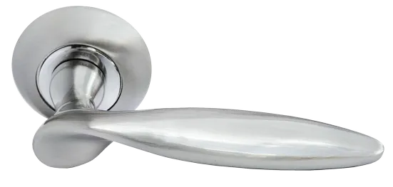 КУПОЛ, ручка дверная MH-09 SN, цвет - белый никель фото купить Калининград
