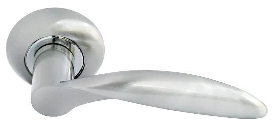 ПОРТАЛ, ручка дверная MH-07 SN, цвет - белый никель фото купить Калининград