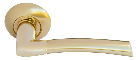 ПИЗА, ручка дверная MH-06 SG/GP, цвет - мат.золото/золото фото купить Калининград