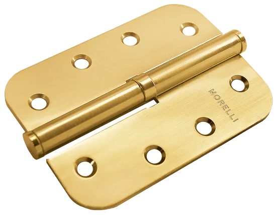 MSD-C 100X70X2.5 SG R, петля стальная скругленная правая без коронки, цвет - мат.золото фото купить Калининград