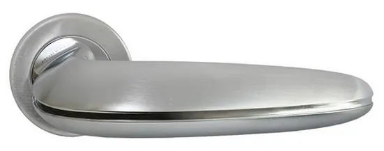 SUNRISE, ручка дверная NC-5 CSA/CRO, цвет - мат. хром/хром фото купить Калининград