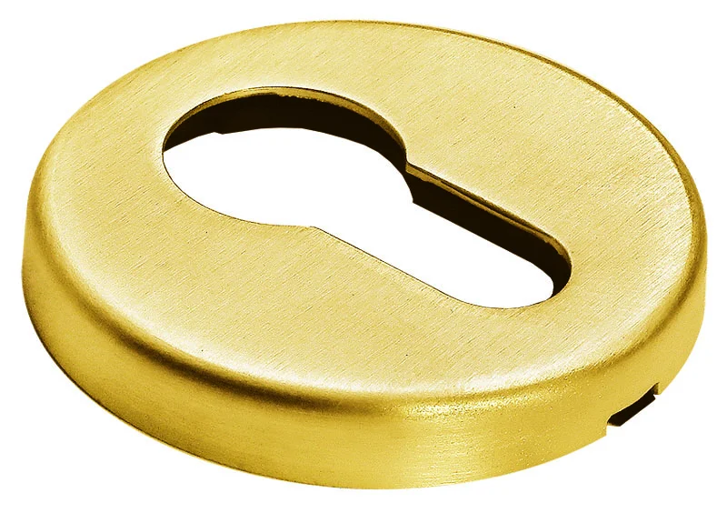 LUX-KH-R5 OSA, накладка на евроцилиндр, цвет - матовое золото фото купить Калининград