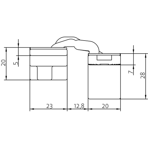 HH-19 B, скрытая петля, цвет - черный фото morelli Калининград