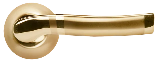 ФОНТАН, ручка дверная MH-04 SG/GP, цвет - мат.золото/золото фото купить в Калининграде