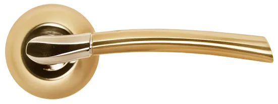 ПИЗА, ручка дверная MH-06 SG/GP, цвет - мат.золото/золото фото купить в Калининграде
