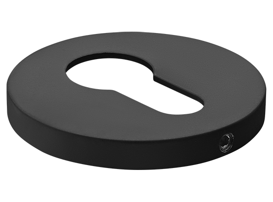 Накладка на ключевой цилиндр, на круглой розетке 6 мм, MH-KH-R6 BL, цвет - чёрный фото купить Калининград