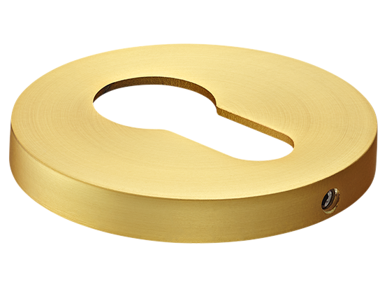 Накладка на ключевой цилиндр, на круглой розетке 6 мм, MH-KH-R6 MSG,  цвет - мат. сатинированное золото фото купить Калининград