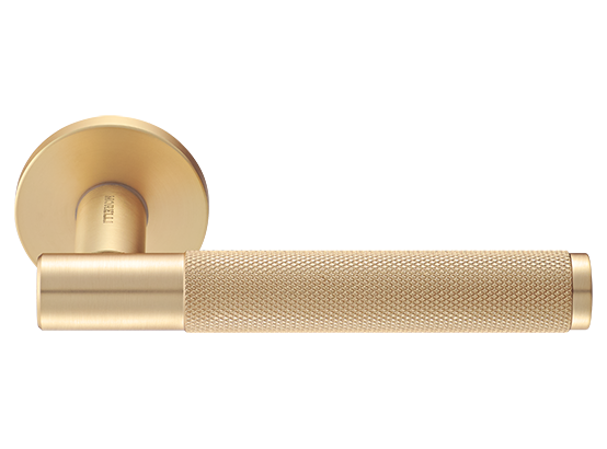 Ручка дверная "AZRIELI" на круглой розетке 6 мм, MH-57-R6T MSG, цвет - мат. сатинированное золото фото купить Калининград