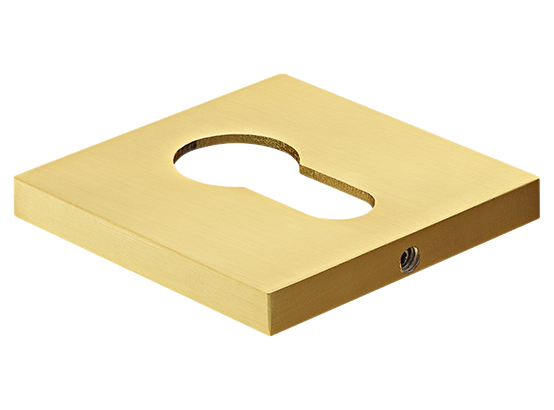 Накладка на ключевой цилиндр, на квадратной розетке 6 мм, MH-KH-S6 MSG, цвет - мат. сатинированное золото фото купить Калининград